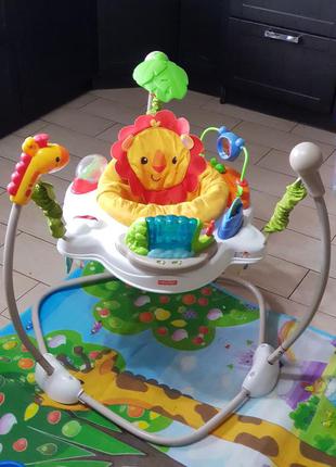 Детские прыгунки(прыгуны),качеля fisher price веселый зоопарк