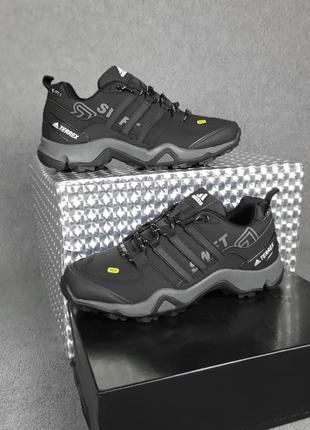 Осенние мужские черно-белые с серым кроссовки нубук adidas terrex 465 🆕адидас терекс2 фото