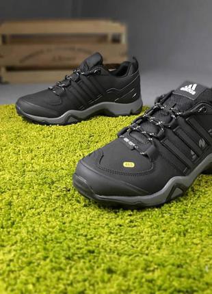 Осенние мужские черно-белые с серым кроссовки нубук adidas terrex 465 🆕адидас терекс7 фото