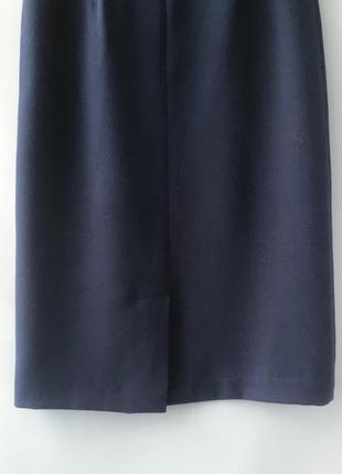 Красивая темно-синяя юбка-карандаш бренда twin set, италия6 фото
