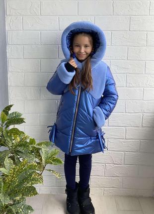 Зимнее пальто на девочку1 фото