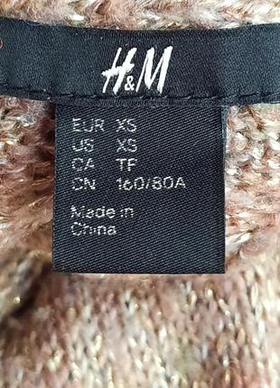 Акриловий светр з візерунком з люрексом h&m8 фото