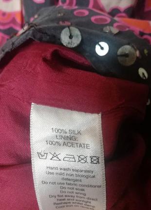Шикарна спідниця, бренд monsoon натуральний шовк 52-54р.3 фото