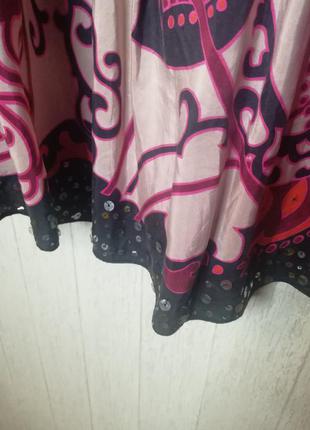 Шикарна спідниця, бренд monsoon натуральний шовк 52-54р.5 фото