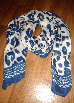 Шарф палантин леопардовий