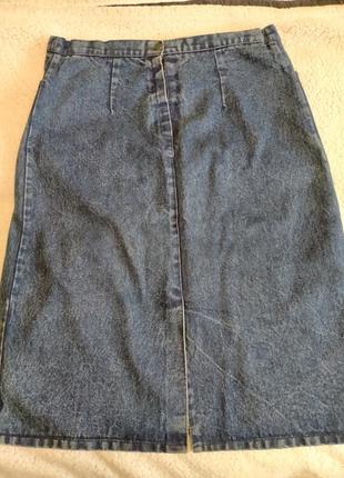 Юбка джинсовая 100 % коттон 50-52 размер (14-16)2 фото