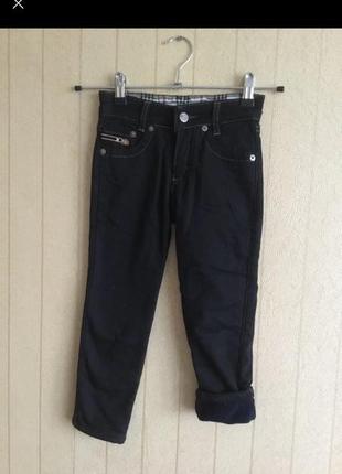 Теплі джинси для хлопчика на флісі на ріст 98-104,104-1103 фото