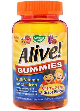 Детские витамины комплекс natures way alive!
