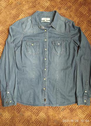 Фирменная джинсовая рубашка