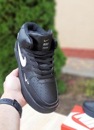 Кросівки (черевики) чоловічі nike air force high (демі, зима, з хутром)5 фото