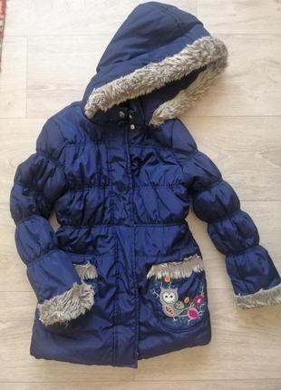 Тёплое пальто куртка на 5-7 лет lc waikiki1 фото