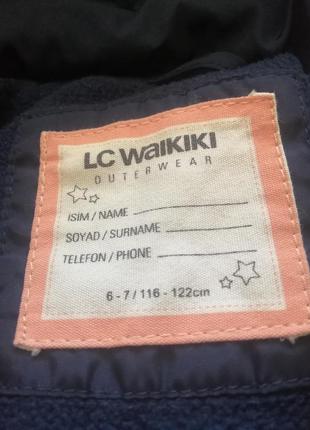 Тёплое пальто куртка на 5-7 лет lc waikiki2 фото
