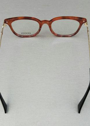 Очки в стиле gucci женские имиджевые оправа для очков коричневая6 фото