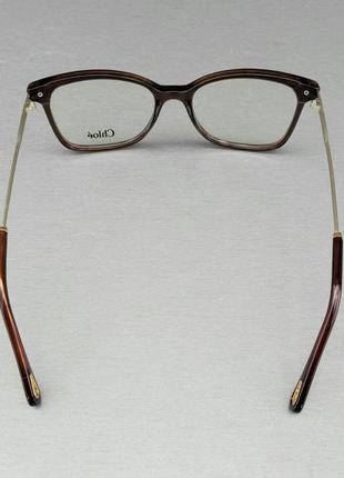 Очки в стиле chloe женские имиджевые очки оправа для очков коричневая5 фото