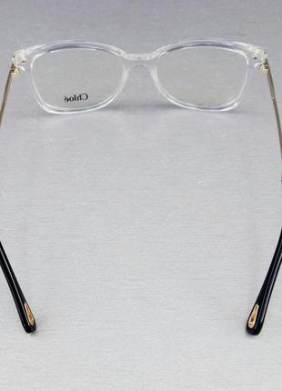 Очки в стиле chloe  женские имиджевые оправа для очков прозрачная5 фото