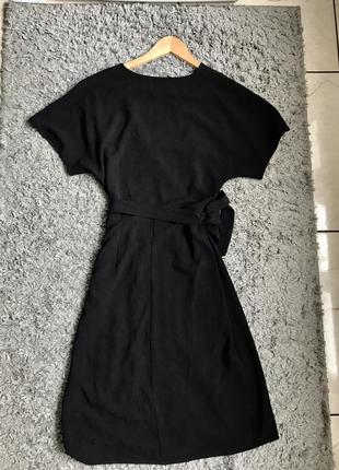 Элегантное черное платье кимоно на запах от george6 фото