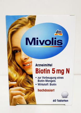 Mivolis biotin биотин витамины для укрепления волос и ногтей1 фото