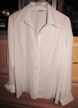 Белая блузка 46р-ра1 фото