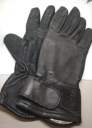 Винтажные кожаные перчатки, мото перчатки винтаж2 фото