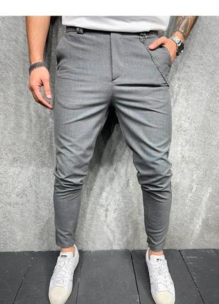 Брюки мужские базовые серые турция / штаны чоловічі базові штани сірі турречина