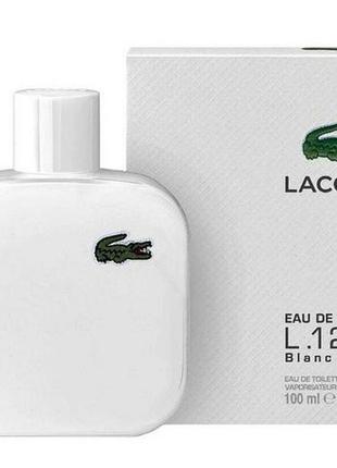 Чоловіча туалетна вода eau de lacoste lacoste l.12.12 blanc-pure 100 мл (euro) парфуми