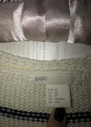 Гарний пуловер, реглан, кофта h&m basic xs-m 42-46 2
