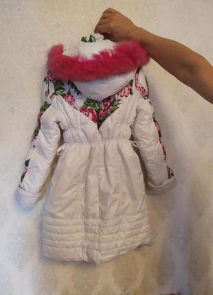 Пальто на девочку демисезонное 2