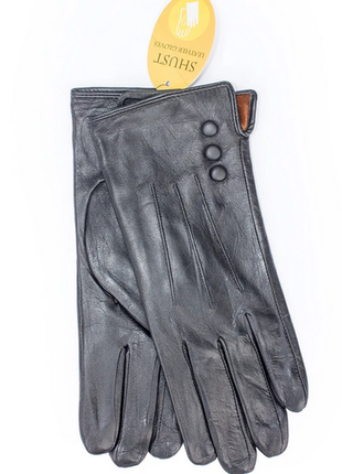Рукавички.жіночі якісні рукавички зі шкіри ягняти shust gloves розмір 8.55 фото