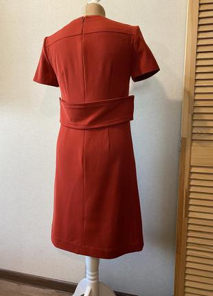 Hugo boss терракотовое платье (98% шерсть)6 фото