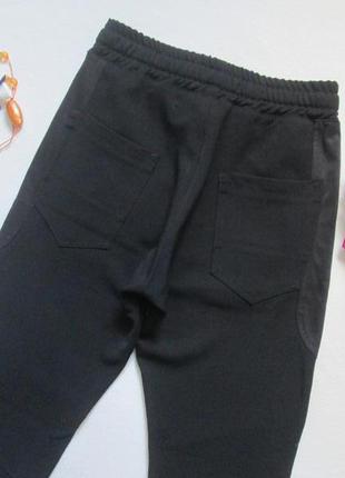 Мега шикарные комбинированные штаны джоггеры imperial black label италия 🍁🌹🍁5 фото