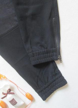 Мега шикарные комбинированные штаны джоггеры imperial black label италия 🍁🌹🍁8 фото