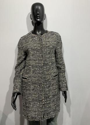 Шерстяное пальто massimo dutti размер s