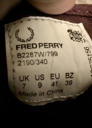 Напівкеди, кеди fred perry унісекс 40 розмір4 фото