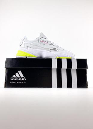 Adidas falcon white yellow наложенный платеж9 фото