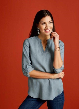 Приголомшлива джинсова сорочка/блуза з декором esmara німеччина