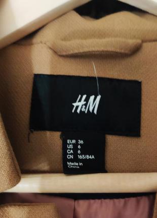 Піджак, жакет h&m  подовжений, прямого крою, колір кемл4 фото