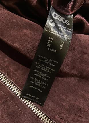 Кожаная замшевшая юбка asos5 фото