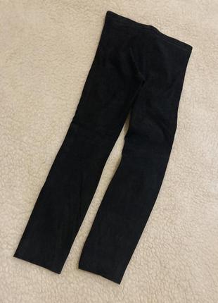 Кожаные замшевые брюки mango6 фото