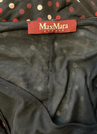Фирменная итальянская блуза в горох на запах/s/brend max mara2 фото