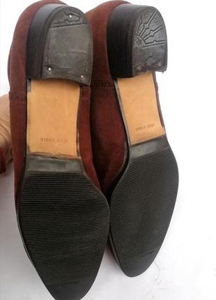 Prada ботинки замшевые на шнурках цвета марсала коричневые6 фото