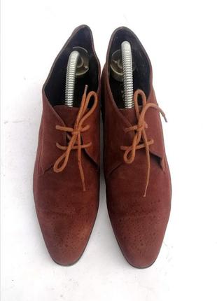 Prada ботинки замшевые на шнурках цвета марсала коричневые8 фото