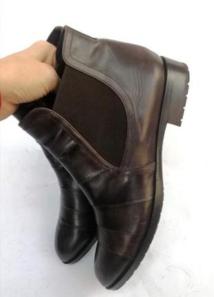 Ботинки челси trumans натуральная кожа коричневые5 фото