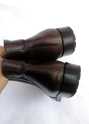 Ботинки челси trumans натуральная кожа коричневые7 фото