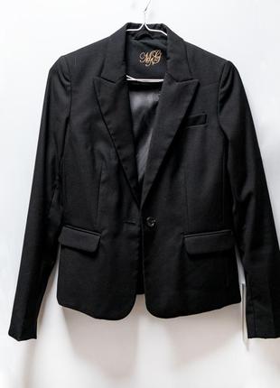 Классический черный пиджак mango размер 38 m1 фото