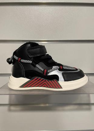 Детские демисезонные ботинки хайтопы на мальчика jong golf (рр. 26-31)