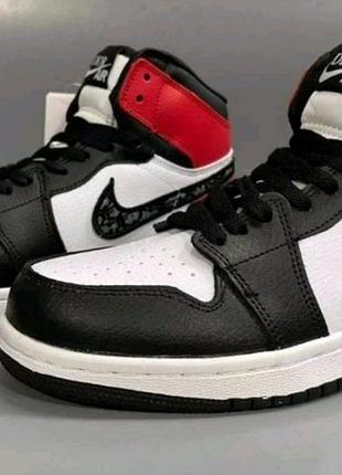 Кросівки жіночі найк джордан (nike air jordan) шкіра.