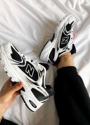 New balance 530 "black/white"4 фото