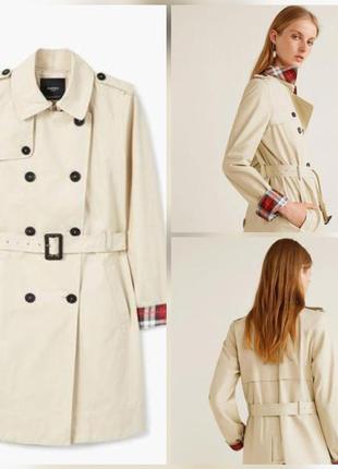 Плащ тренч mango в стиле burberry размер с 2