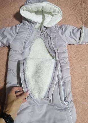 Детский зимний комбинезон на новорождённого8 фото