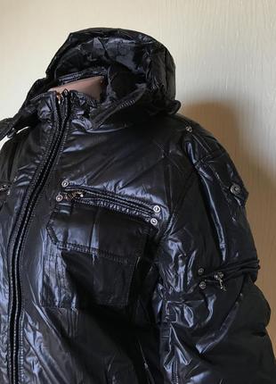 Чорна зимова куртка для підлітка2 фото